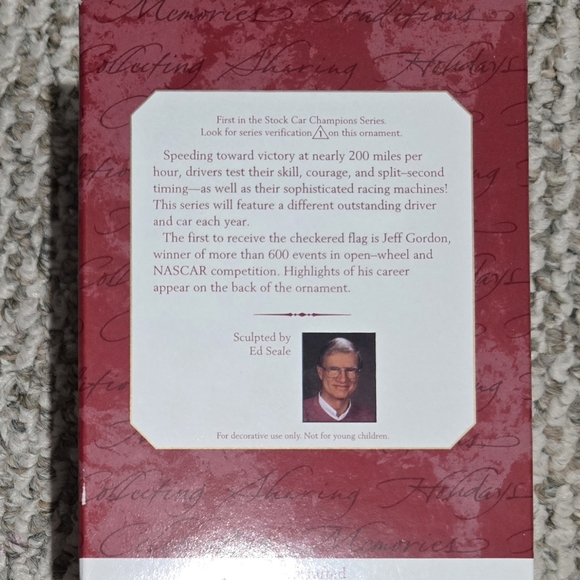 Hallmark Jeff Gordon Racing Ornament With Trading Card - Picture 3 of 4